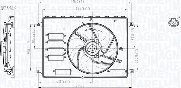 Magneti Marelli 069422761010 - Вентилятор, охолодження двигуна avtolavka.club