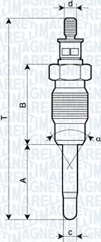 Magneti Marelli 060900410606 - Свічка розжарювання avtolavka.club