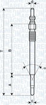 Magneti Marelli 060900640606 - Свічка розжарювання avtolavka.club