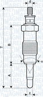 Magneti Marelli 060900700606 - Свічка розжарювання avtolavka.club