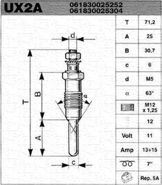 Magneti Marelli 061830025304 - Свічка розжарювання avtolavka.club