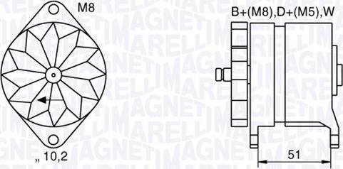 Magneti Marelli 063534882060 - Генератор avtolavka.club