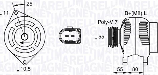 Magneti Marelli 063533250530 - Генератор avtolavka.club