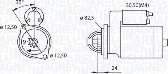 Magneti Marelli 063521093570 - Стартер avtolavka.club