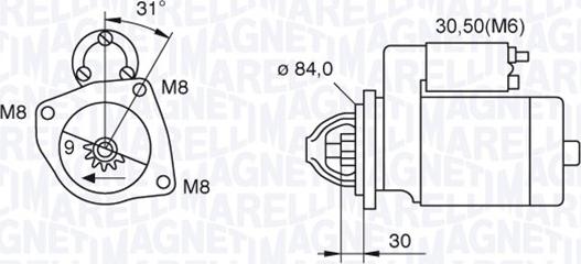 Magneti Marelli 063521093070 - Стартер avtolavka.club