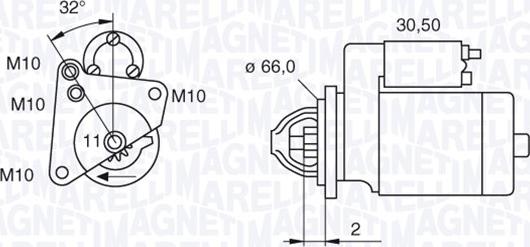 Magneti Marelli 063521081800 - Стартер avtolavka.club