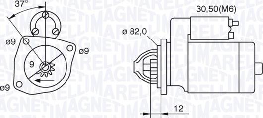 Magneti Marelli 063521082040 - Стартер avtolavka.club