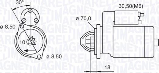 Magneti Marelli 063521082170 - Стартер avtolavka.club