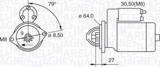 Magneti Marelli 063521074370 - Стартер avtolavka.club