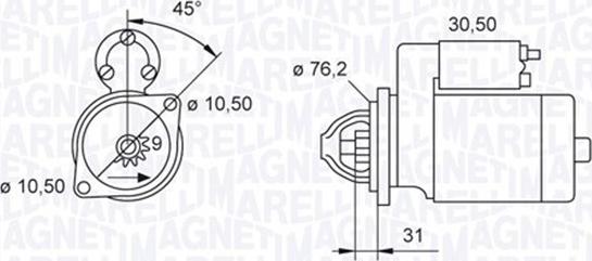 Magneti Marelli 063521070240 - Стартер avtolavka.club