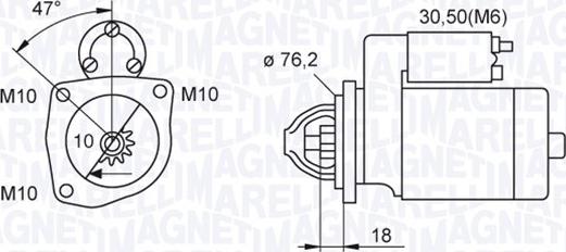 Magneti Marelli 063521101040 - Стартер avtolavka.club