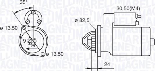 Magneti Marelli 063523620760 - Стартер avtolavka.club