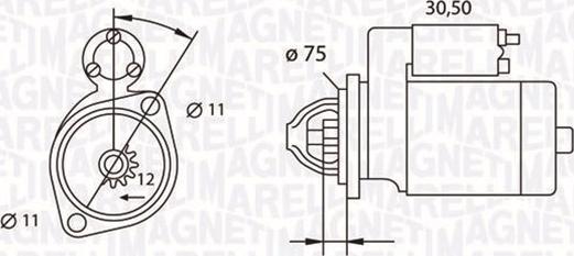 Magneti Marelli 063523627010 - Стартер avtolavka.club