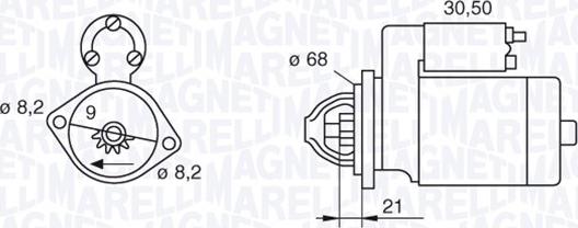 Magneti Marelli 063522604010 - Стартер avtolavka.club