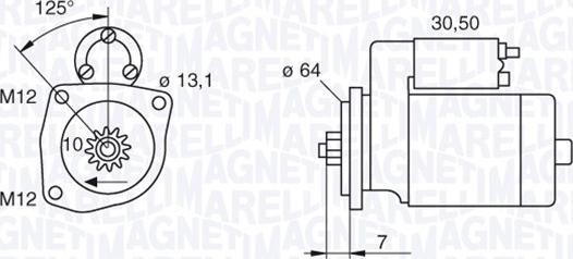 Magneti Marelli 063522615010 - Стартер avtolavka.club