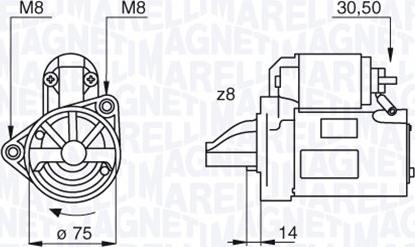 Magneti Marelli 063522611010 - Стартер avtolavka.club