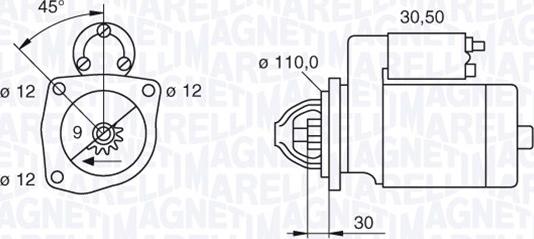 Magneti Marelli 063522300070 - Стартер avtolavka.club