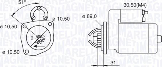 Magneti Marelli 063522310050 - Стартер avtolavka.club