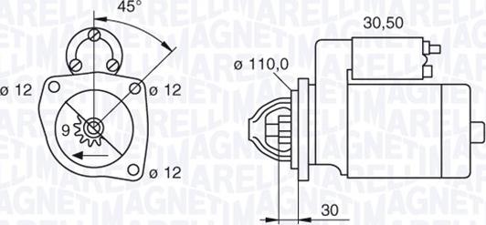 Magneti Marelli 063522310110 - Стартер avtolavka.club