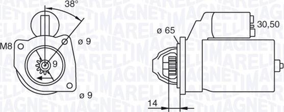 Magneti Marelli 063101015010 - Стартер avtolavka.club