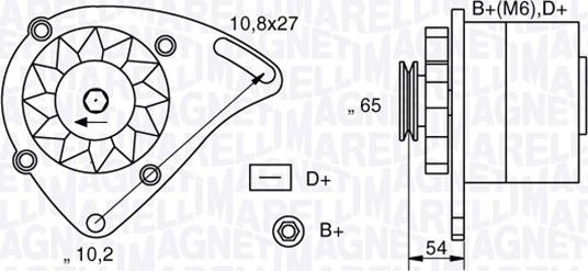 Magneti Marelli 063341454010 - Генератор avtolavka.club