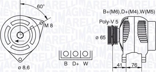 Magneti Marelli 063341695010 - Генератор avtolavka.club