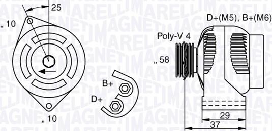 Magneti Marelli 063341658010 - Генератор avtolavka.club