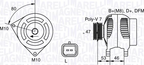 Magneti Marelli 063341734010 - Генератор avtolavka.club