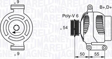 Magneti Marelli 063358061010 - Генератор avtolavka.club