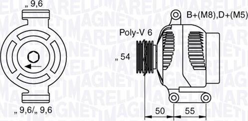 Magneti Marelli 063358062010 - Генератор avtolavka.club