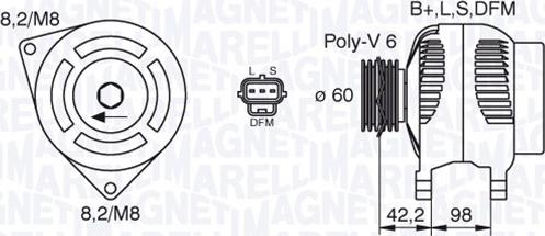 Magneti Marelli 063380009010 - Генератор avtolavka.club