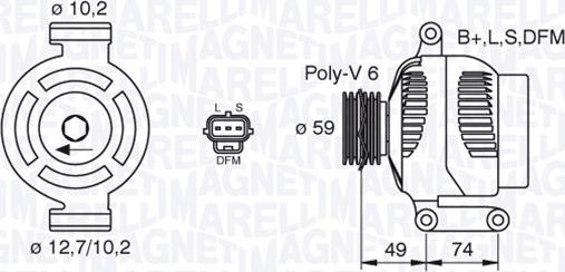 Magneti Marelli 063380004010 - Генератор avtolavka.club