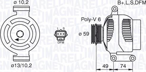 Magneti Marelli 063380005010 - Генератор avtolavka.club