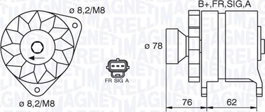 Magneti Marelli 063380010010 - Генератор avtolavka.club