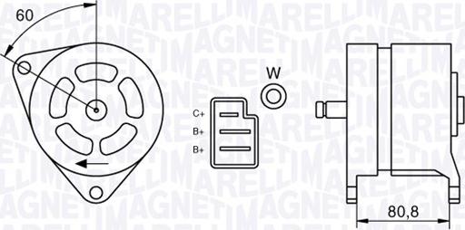 Magneti Marelli 063324199010 - Генератор avtolavka.club