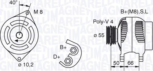 Magneti Marelli 063321607010 - Генератор avtolavka.club