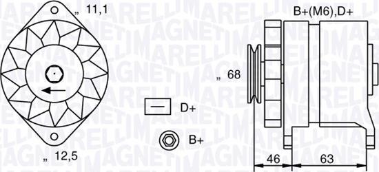 Magneti Marelli 063321021010 - Генератор avtolavka.club