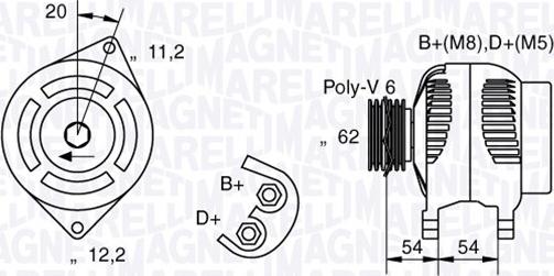 Magneti Marelli 063321858010 - Генератор avtolavka.club