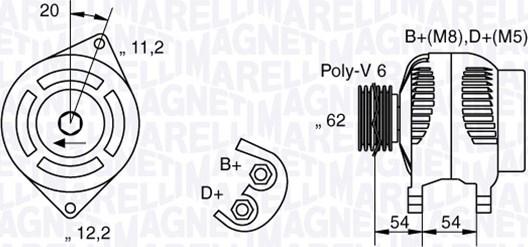 Magneti Marelli 063321807010 - Генератор avtolavka.club