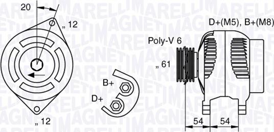 Magneti Marelli 063321819010 - Генератор avtolavka.club