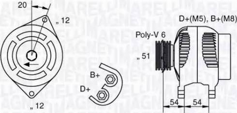 Magneti Marelli 063321839010 - Генератор avtolavka.club