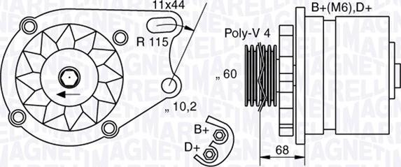 Magneti Marelli 063321747010 - Генератор avtolavka.club