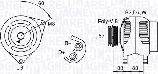 Magneti Marelli 063321753010 - Генератор avtolavka.club