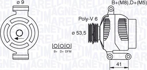 Magneti Marelli 063377495010 - Генератор avtolavka.club