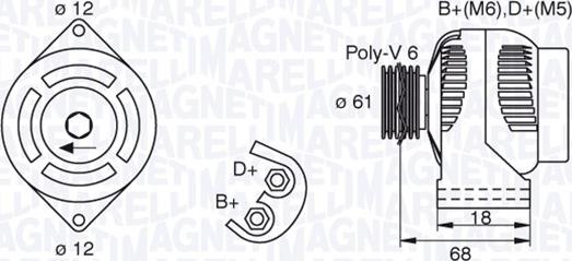 Magneti Marelli 063377492010 - Генератор avtolavka.club