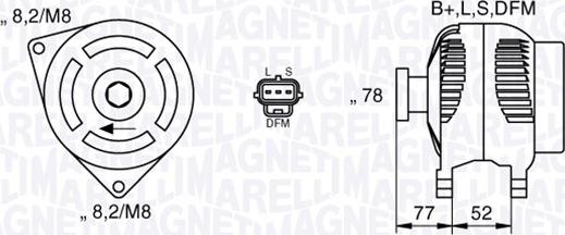 Magneti Marelli 063377418010 - Генератор avtolavka.club