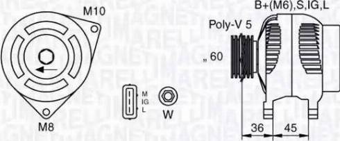 Magneti Marelli 063377433010 - Генератор avtolavka.club