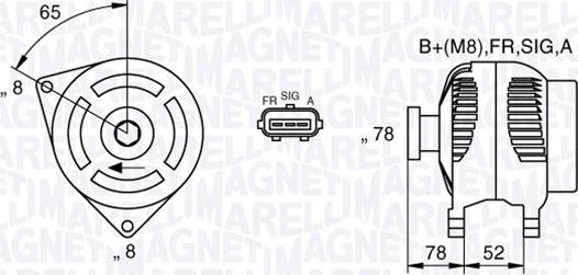 Magneti Marelli 063377421010 - Генератор avtolavka.club