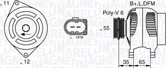 Magneti Marelli 063377014010 - Генератор avtolavka.club