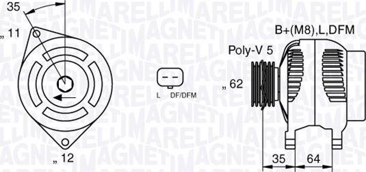 Magneti Marelli 063377015010 - Генератор avtolavka.club